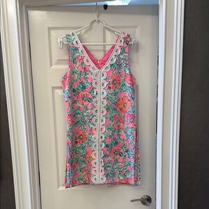 Lilly Pulitzer Pink and Green Floral Dress